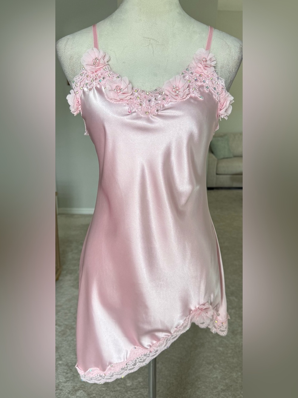 Pink Slip Dress Dance Costume